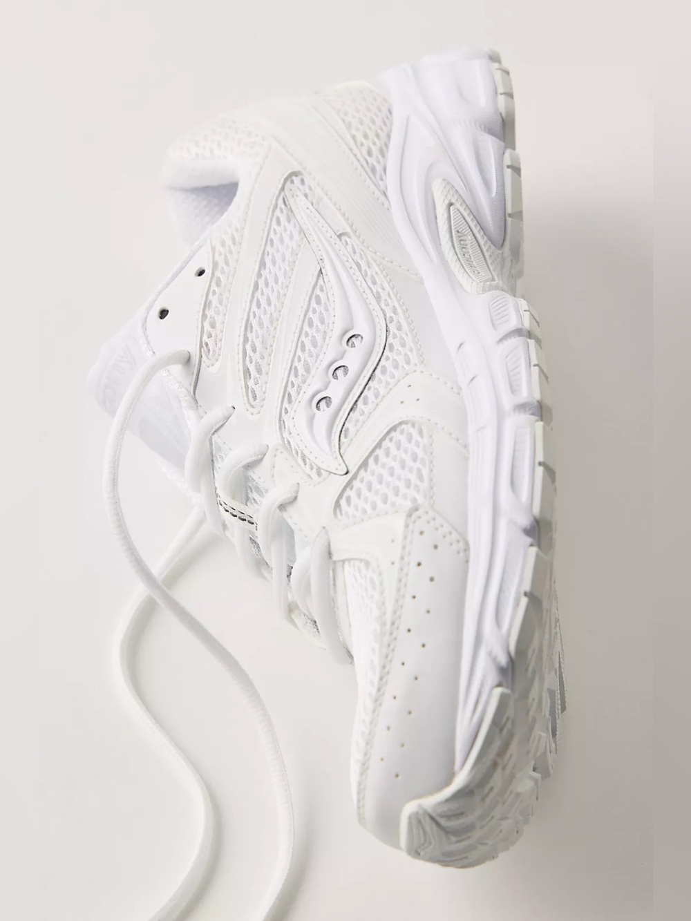NWT Saucony Ride Millenium Sneakers Chunky Dad Shoes - White Size 8/6.5/39 - Picture 2 of 7